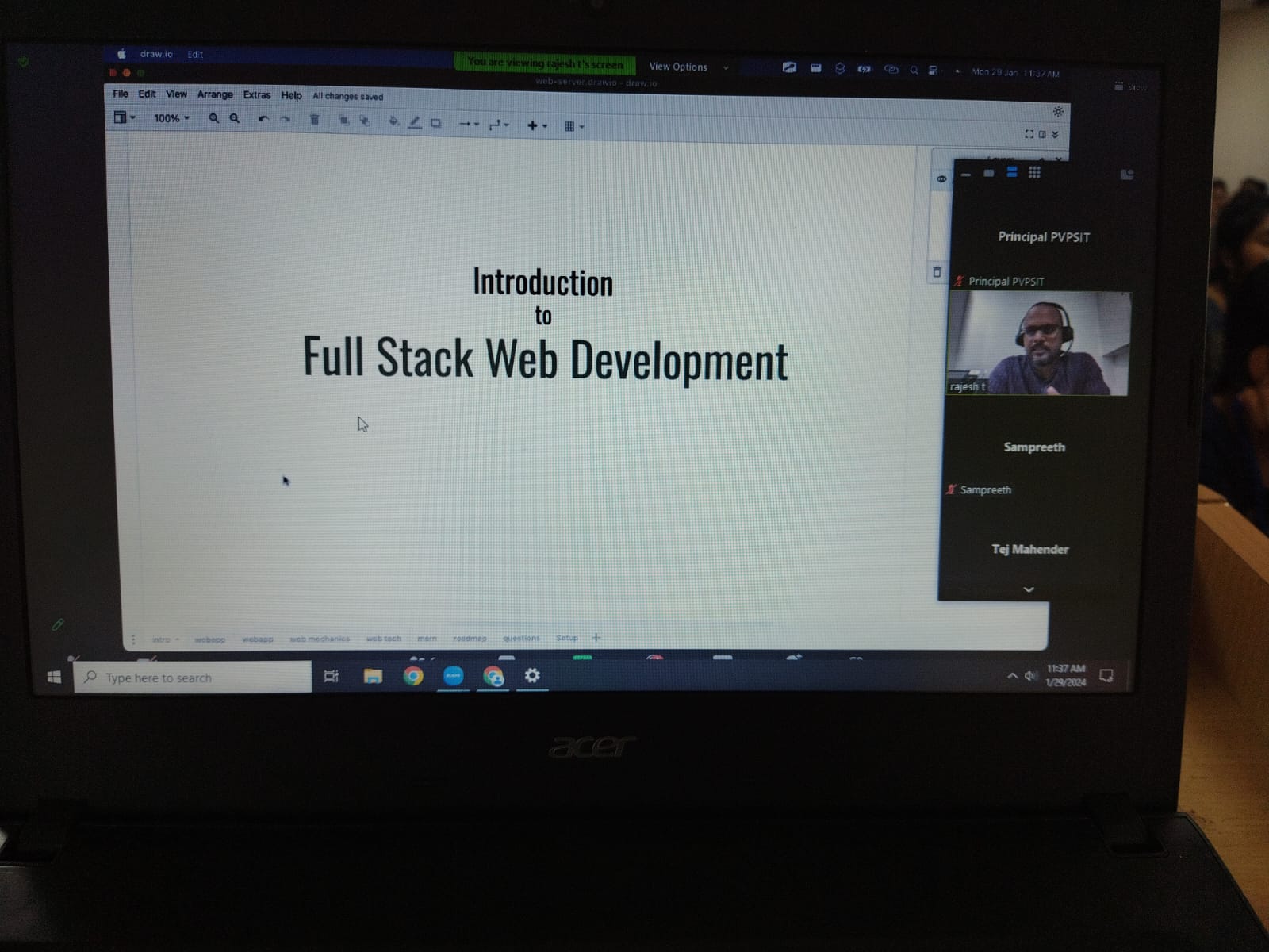 Full Stack Web Development Guest Lecture
